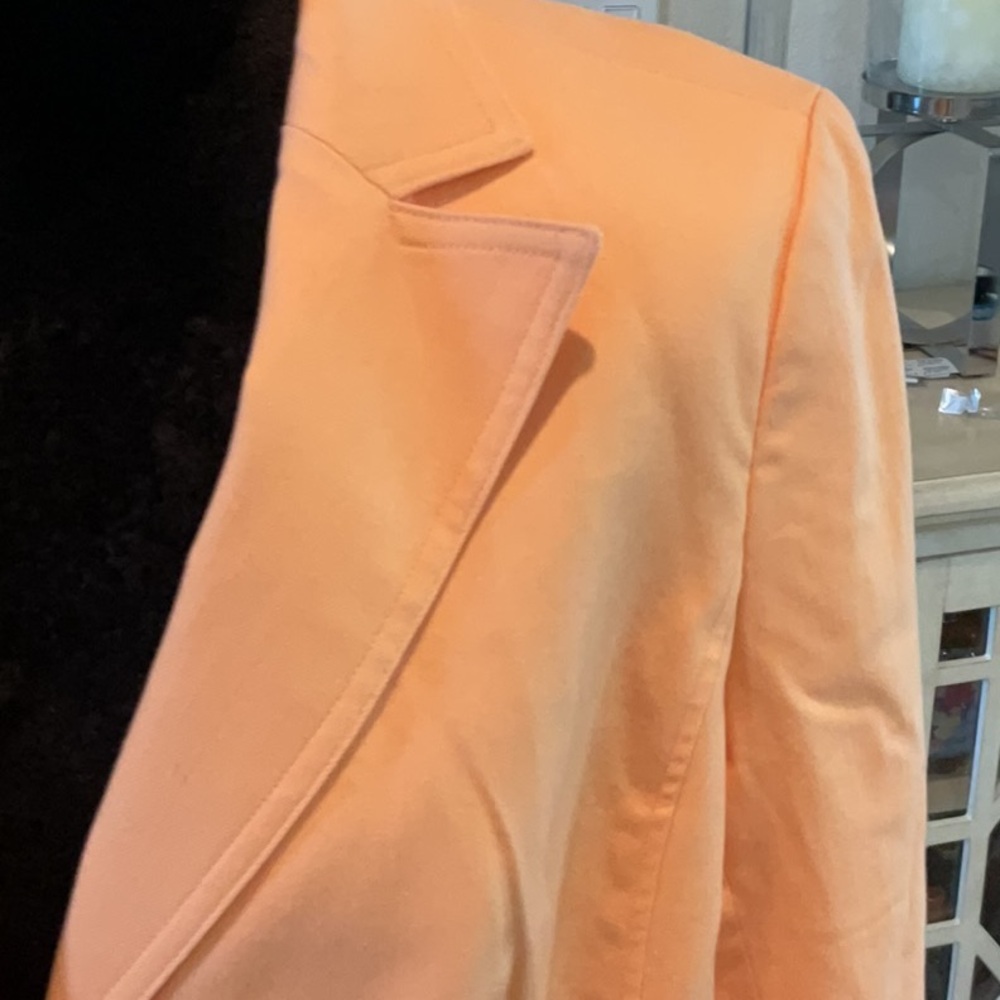 Talbots Pale Orange Two Button Front Jacket, Size… - image 2